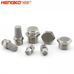 不銹鋼燒結(jié)降噪消音器_消音器耐高溫流量大，應(yīng)用于空壓機(jī)排氣